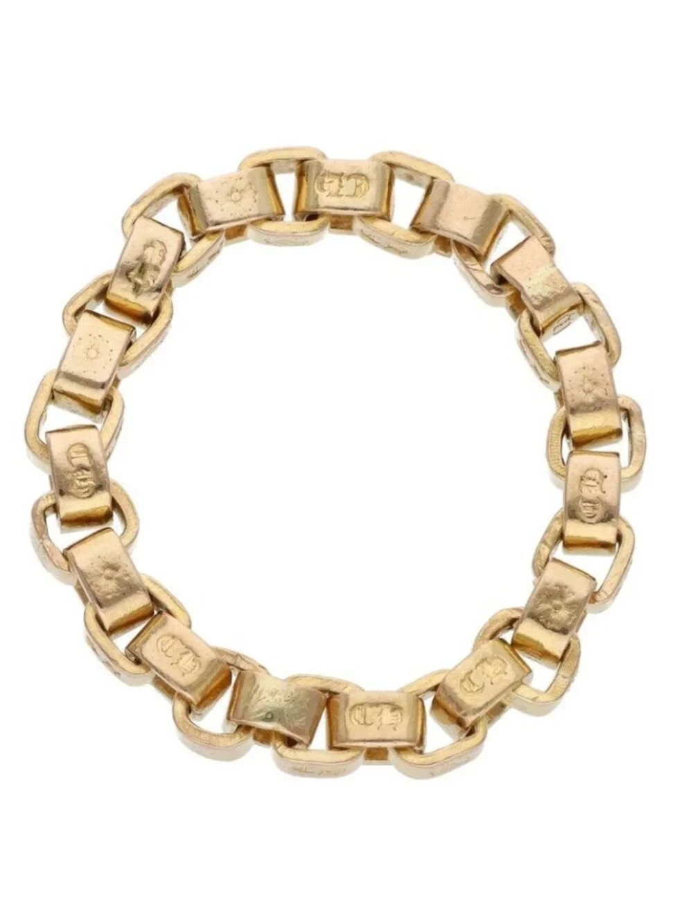Chrome Hearts 22k Box Chain Gold Ring